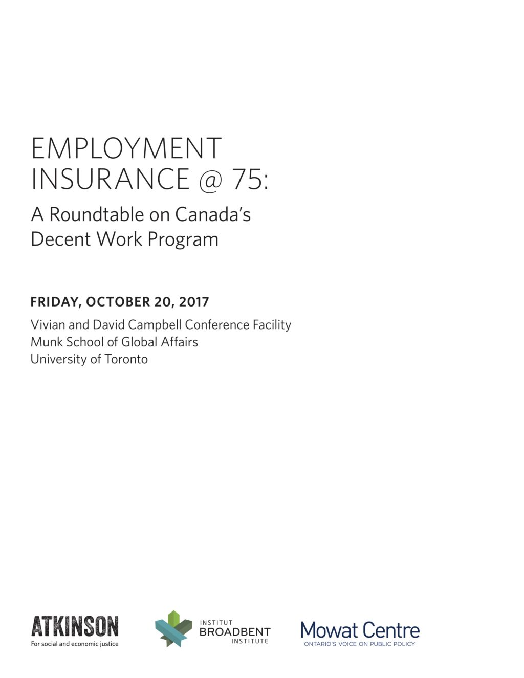 Cover Image: Employment Insurance @ 75
